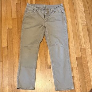 Levi's Men's tan/khaki Athletic Taper Jeans